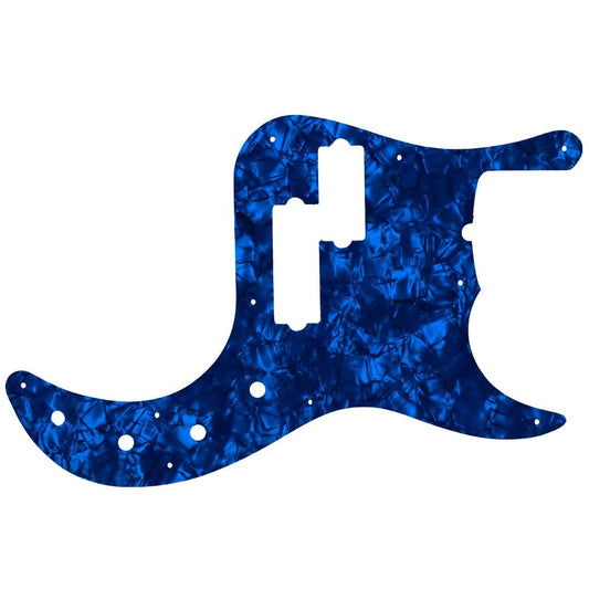 Fender American Deluxe 5 String Precision Bass - Dark Blue Pearl Black/White/Black Lamination