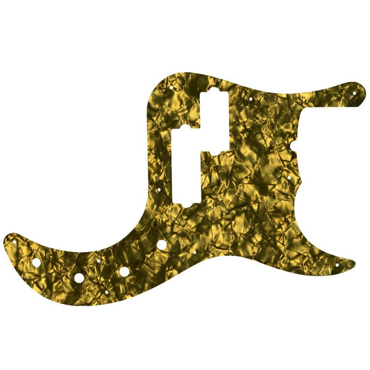 Fender American Deluxe 5 String Precision Bass - Gold Pearl Black/White/Black Lamination