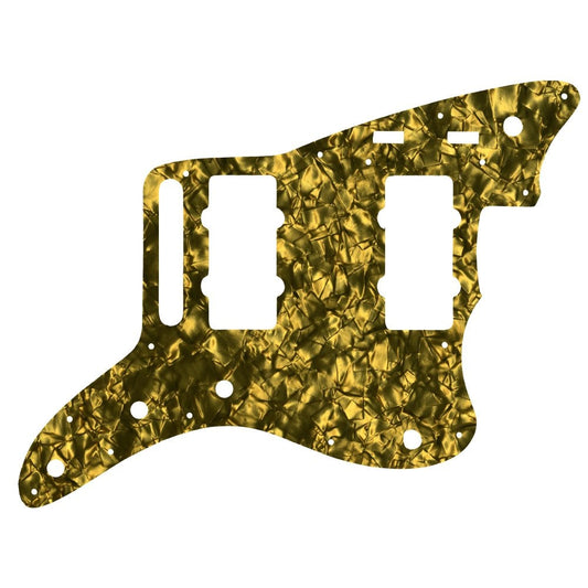 Jazzmaster 2014-2019 Made In Mexico Troy Van Leeuwen - Gold Pearl Black/White/Black Lamination