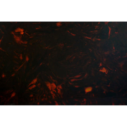 Brown Tortoiseshell Celluloid Thin Non-Laminated Blank Sheet - 435mm x 290mm, 2mm Thick