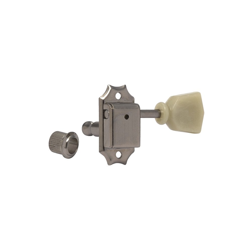 SD90 Vintage-style 3 aside tuners, Green Pearl Tulip-Shape Buttons