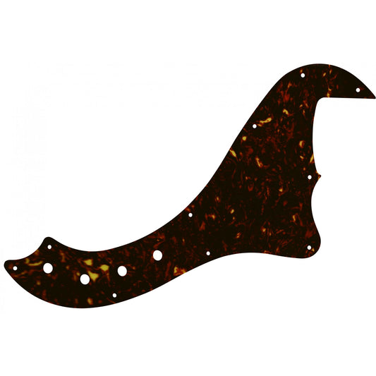 Squier by Fender Deluxe Dimension Bass V - Dark Brown Celluloid Tortoiseshell W/B/W Lamination