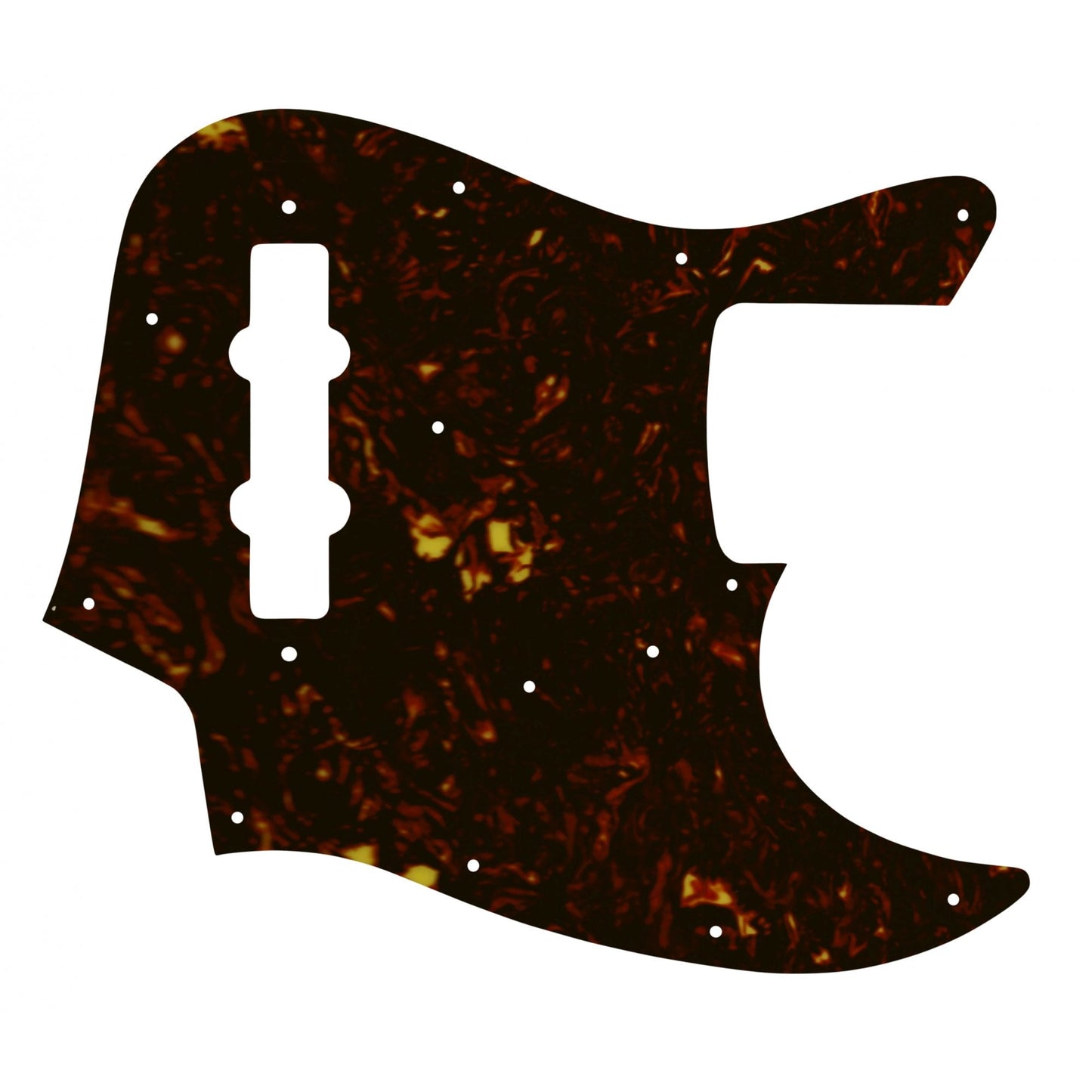 Made In Japan Jazz Bass  -  Dark Brown Celluloid Tortoiseshell W/B/W Lamination