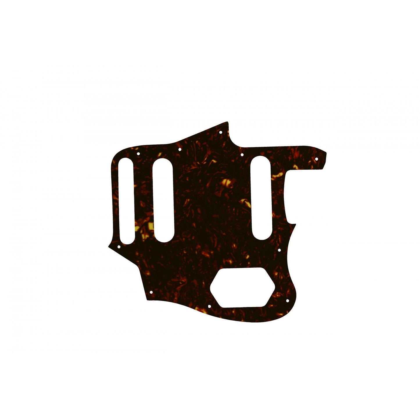 2015-2018 Made In Mexico Classic Series 60s Jaguar Lacquer - Dark Brown Celluloid Tortoiseshell W/B/W Lamination