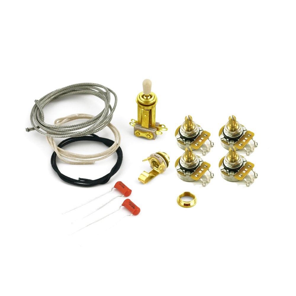 Les Paul Wiring Kit, Short Pots for Historic Custom Shop Guitars