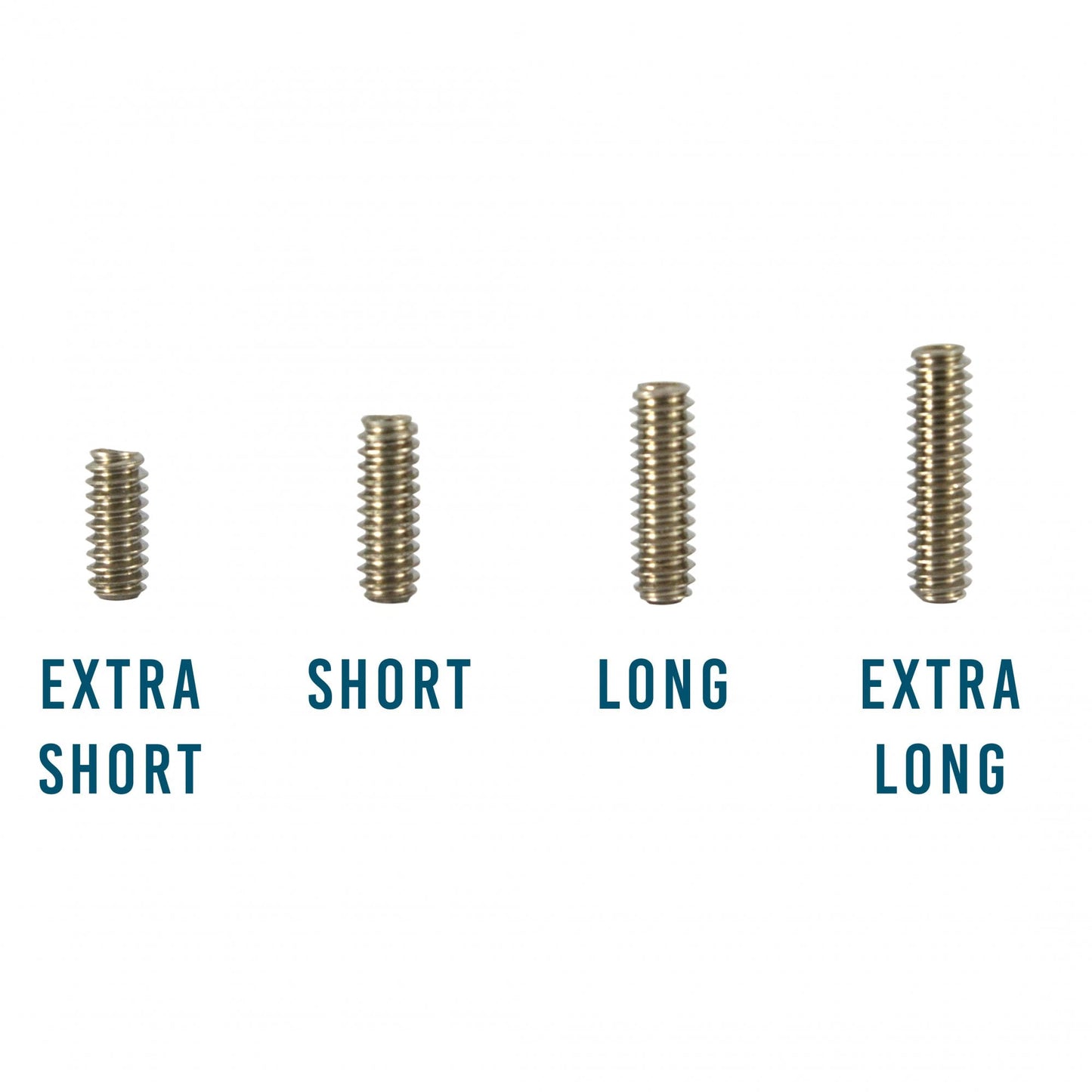 Strat Saddle Height Screw, Imperial Thread, Allen Key Adjusted (Bag of 4)