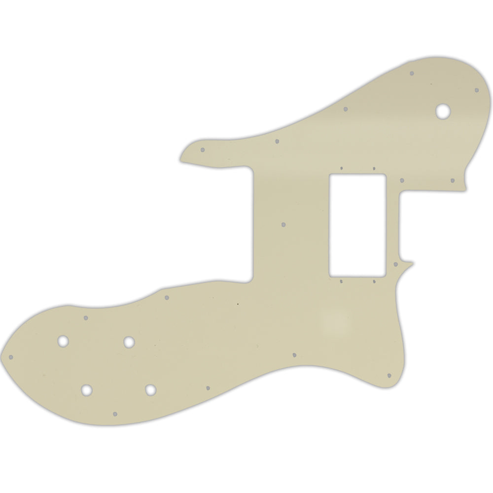 Tele Custom 1999-Present Made In Mexico Or 2012-2013 American Vintage '72 Telecaster Custom - Parchment Solid Fender Wide Range Humbuckers