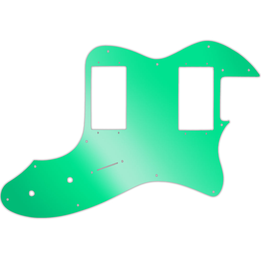 Tele Thinline 1999 Made In Japan '72 Telecaster Thinline - Green Mirror Fender Wide Range Humbuckers