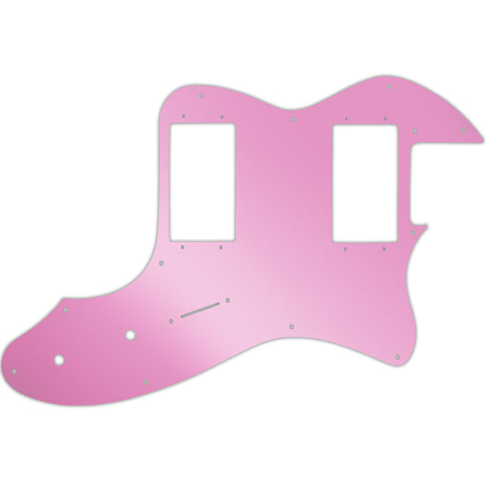 Tele Thinline 1999 Made In Japan '72 Telecaster Thinline - Pink Mirror Fender Wide Range Humbuckers