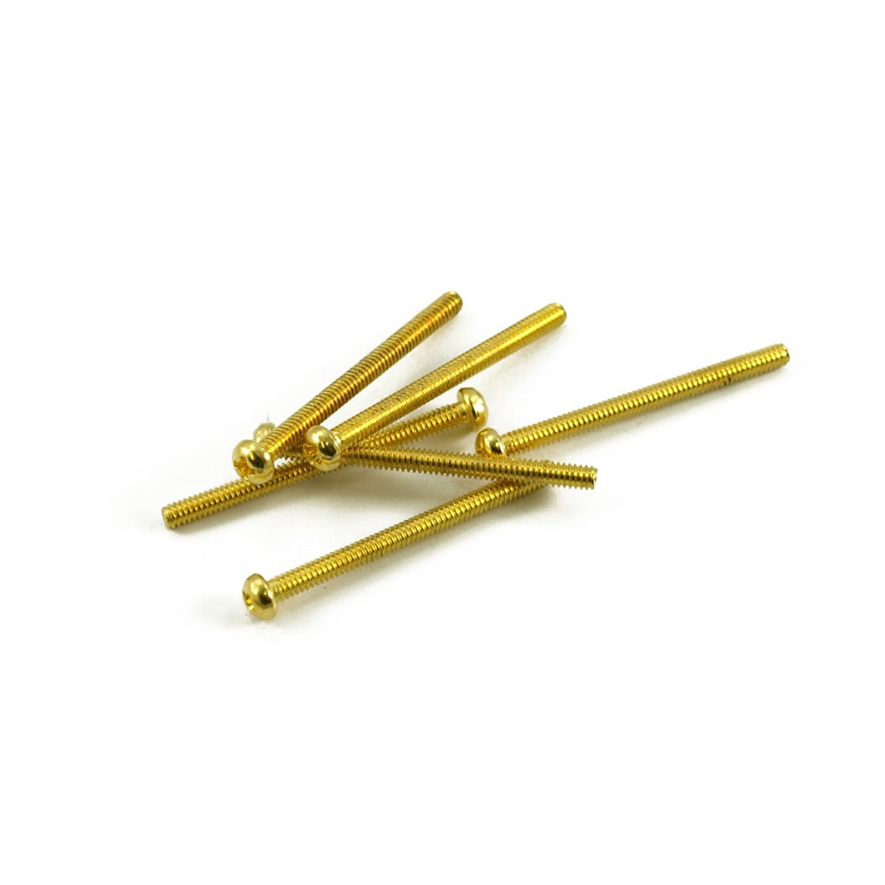 Humbucker Pickup Height Screws - Gold