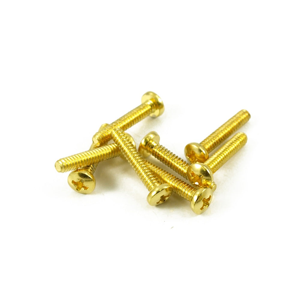 Single Coil Pickup Screws - Gold