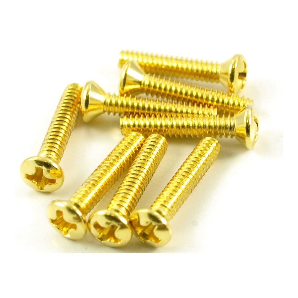 Vintage Single Coil Pickup Screws - Gold