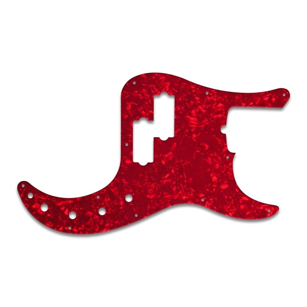 American Deluxe P Bass - Red Pearl White/Black/White 3 ply Lamination