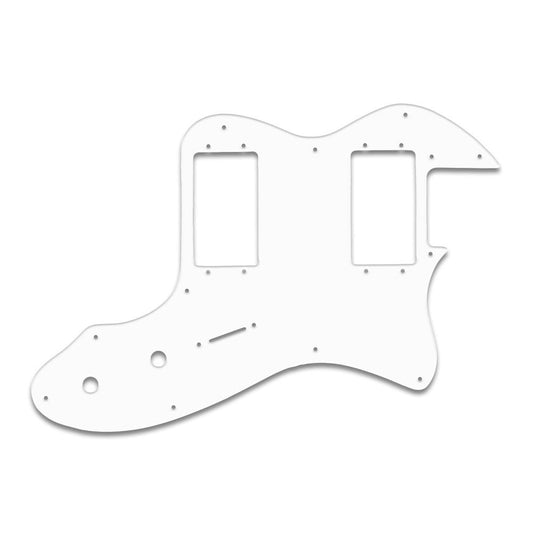 Tele Thinline - Thin Shiny White .060" / 1.52mm Thickness, No Bevelled Edge Fender Wide Range Humbuckers