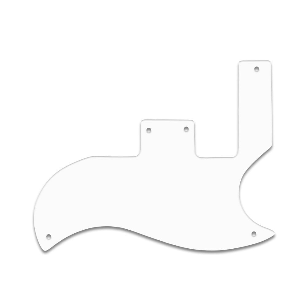 SG Special - Solid Shiny White .090" / 2.29mm thick, with bevelled edge