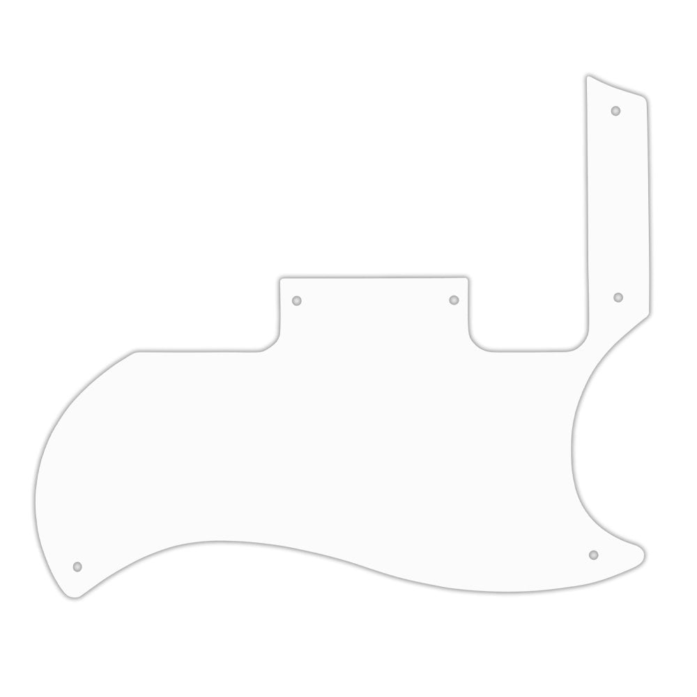 SG Special - Solid Shiny White .090" / 2.29mm thick, with bevelled edge