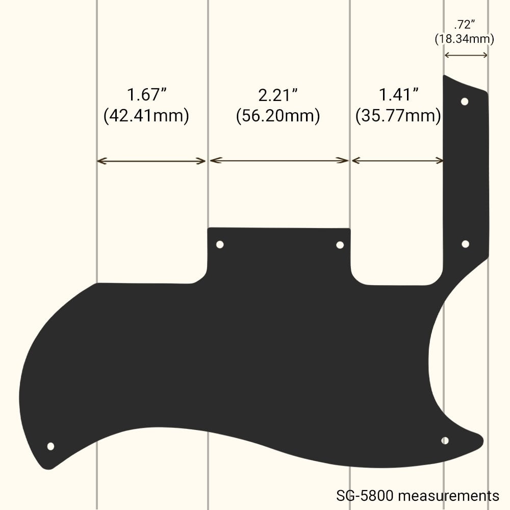 SG Special - Solid Shiny White .090" / 2.29mm thick, with bevelled edge