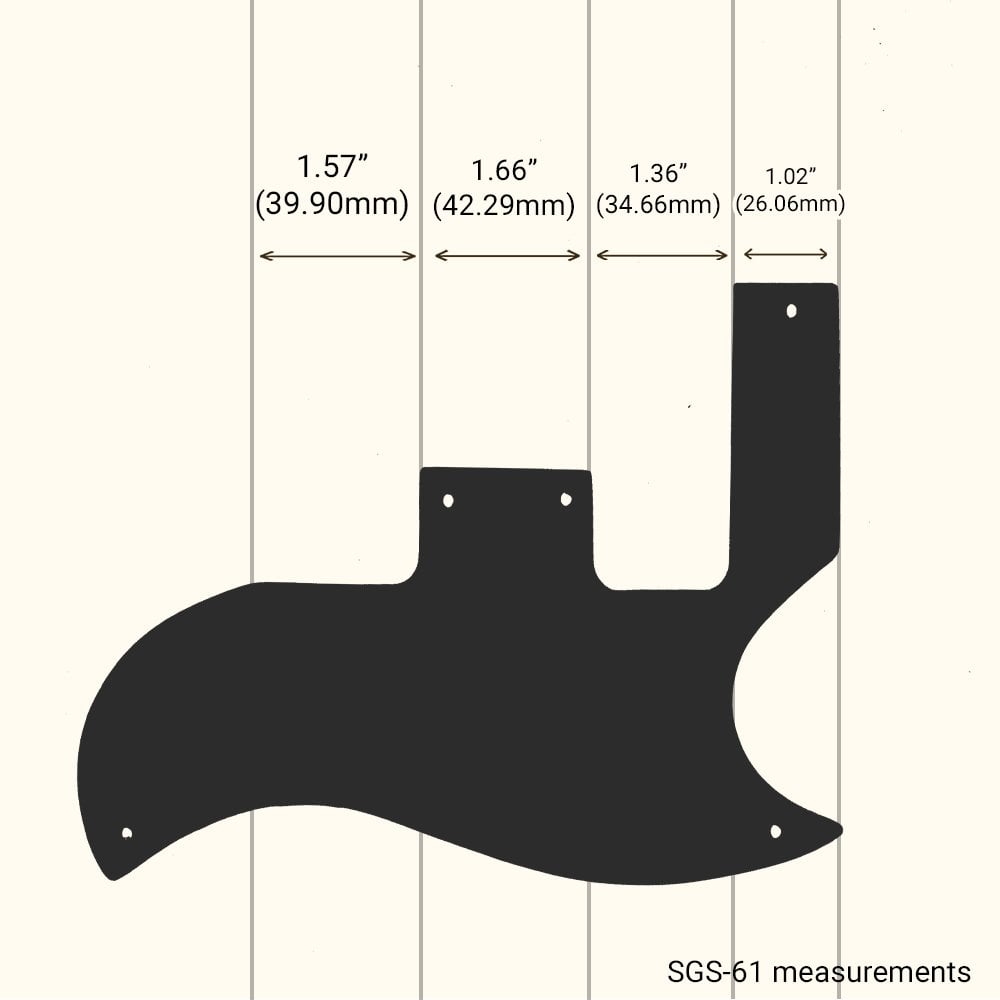 SG Special - Solid Shiny White .090" / 2.29mm thick, with bevelled edge