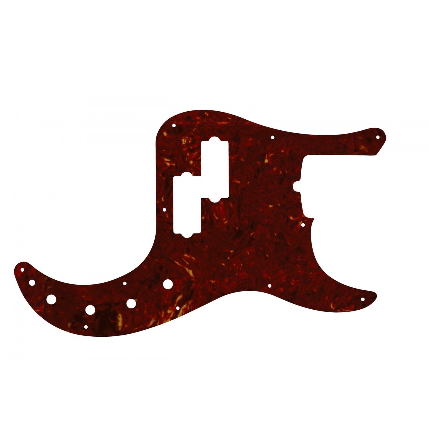 American Deluxe P Bass - Light Brown Celluloid Tortoiseshell White/Black/White 4 ply Lamination
