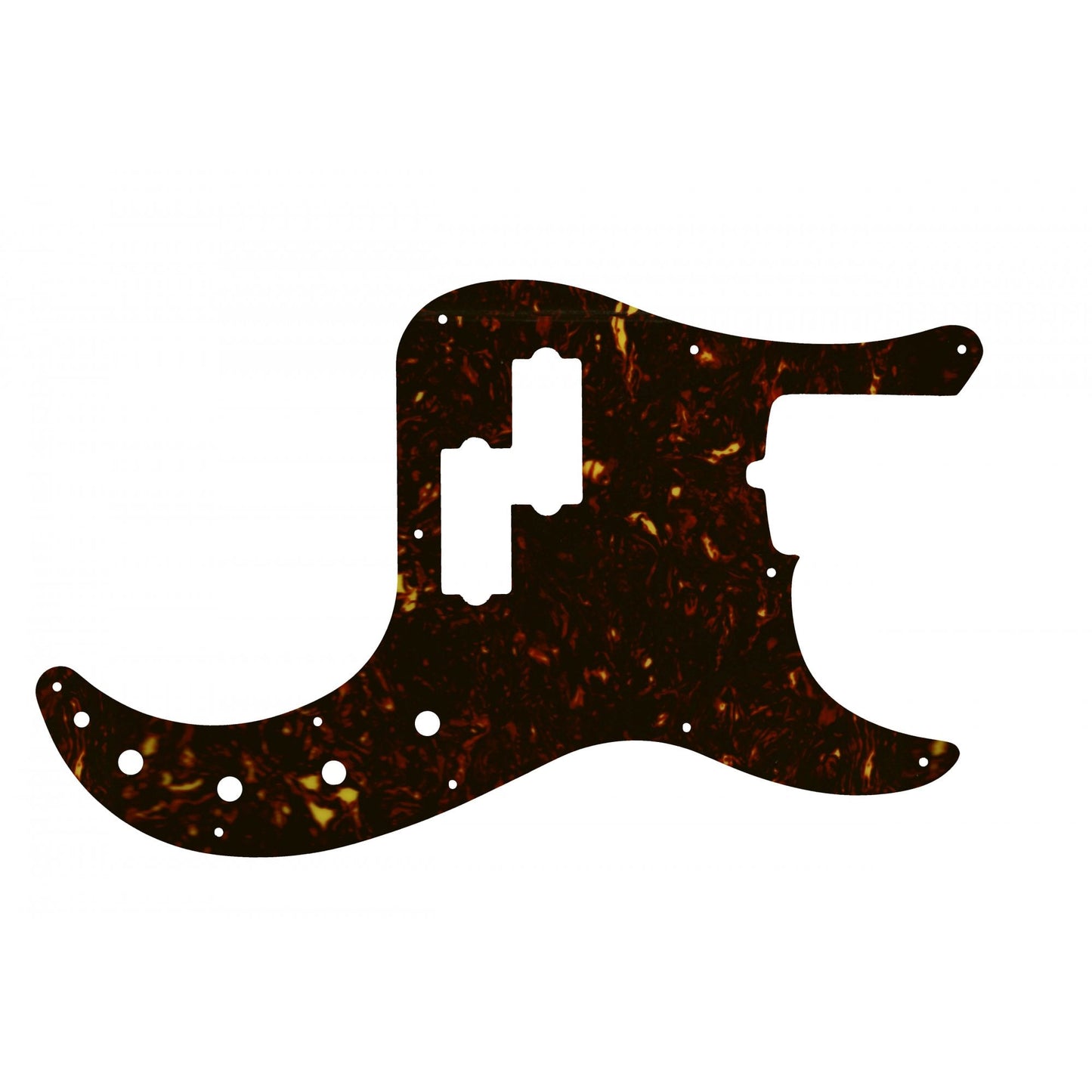 American Deluxe P Bass - Dark Brown Celluloid Tortoiseshell White/Black/White 4 ply Lamination