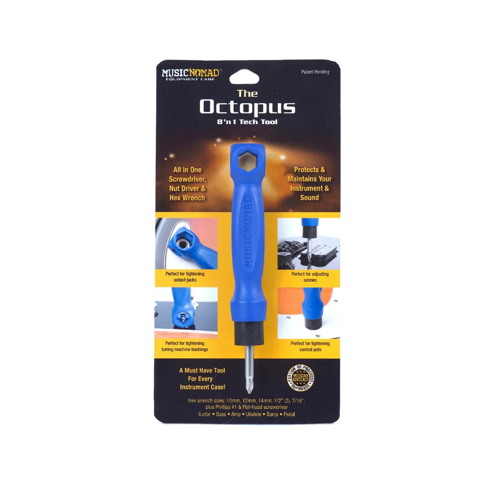 MusicNomad The Octopus 8 'n 1 Guitar Tech Tool