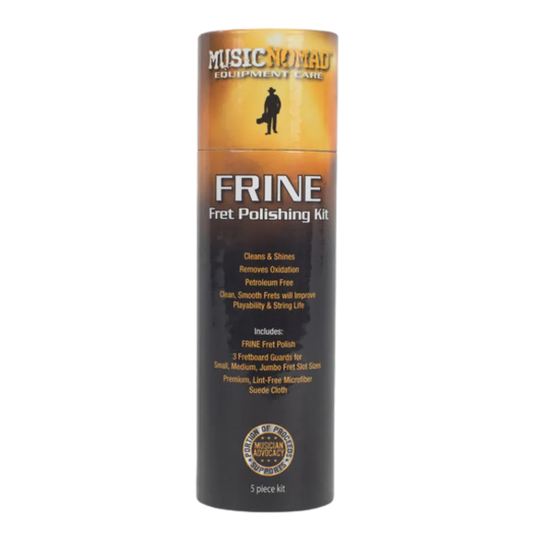 MusicNomad FRINE Fret Polishing Kit - Polish, Fretboard Guards & Cloth