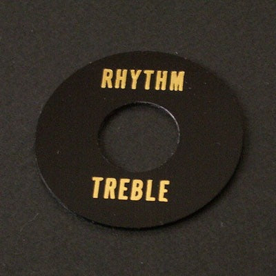 56 Les Paul Custom Rhythm/Treble Ring Black Plain