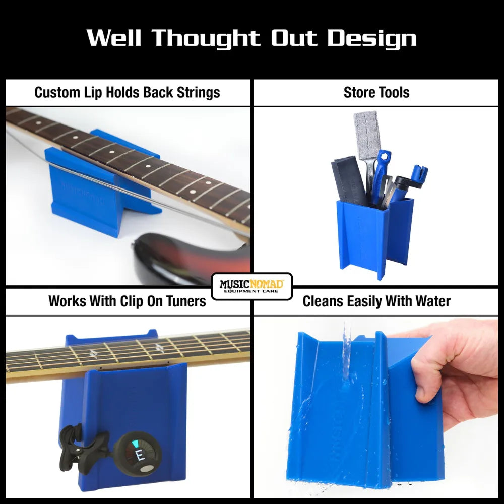 MusicNomad Premium Work Station - Instrument Work Mat & Cradle Cube Neck Support