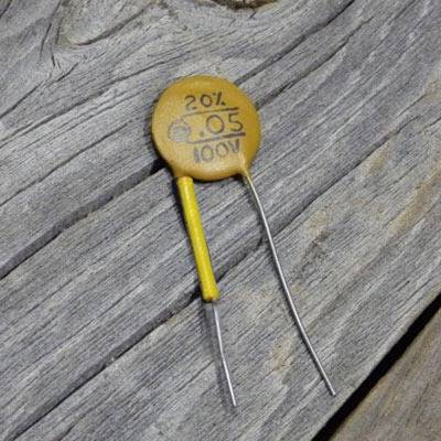 Re-Issue "F69" 1969 Ceramic Capacitor - 0.05 µF