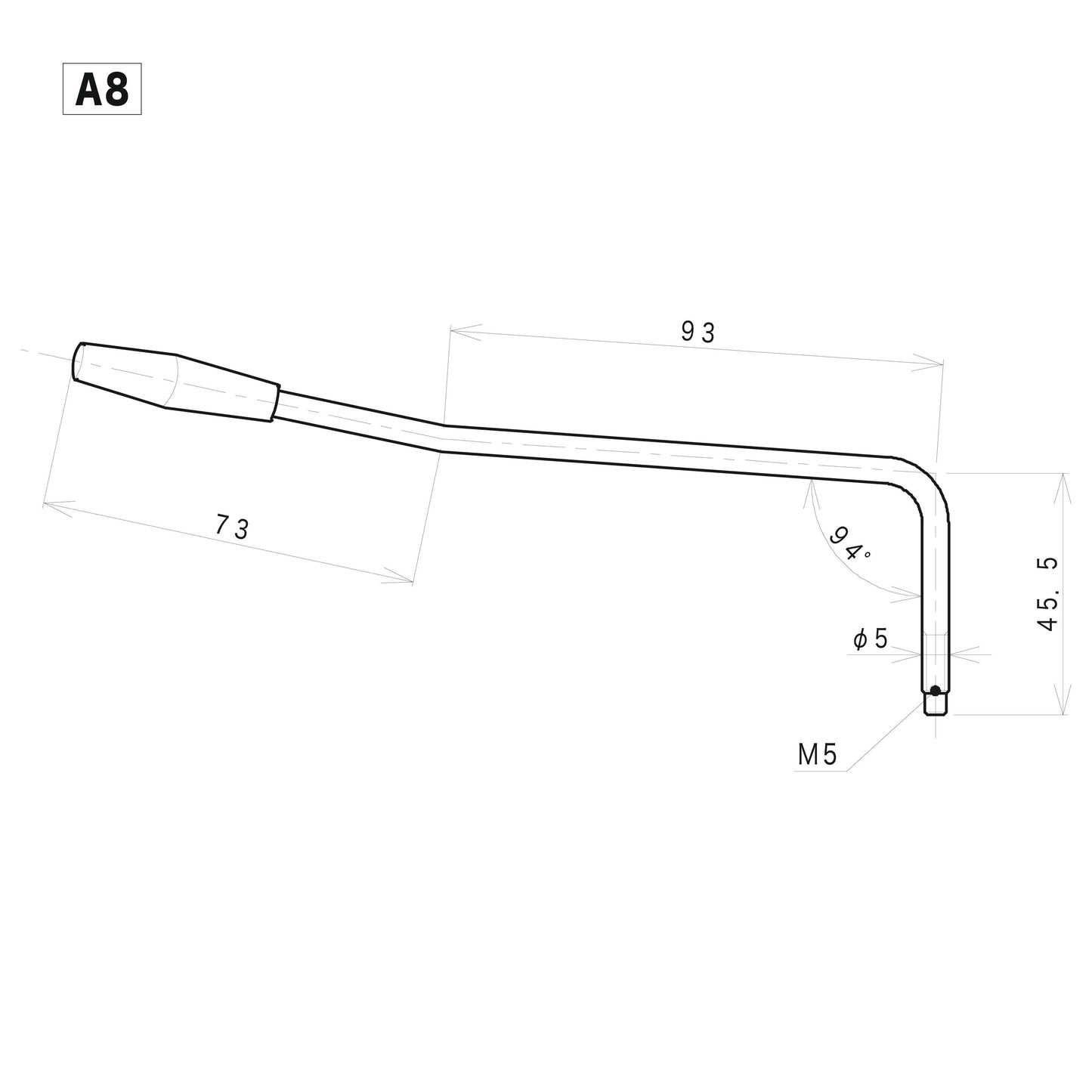 Tremolo Arm Deluxe 5mm Diameter
