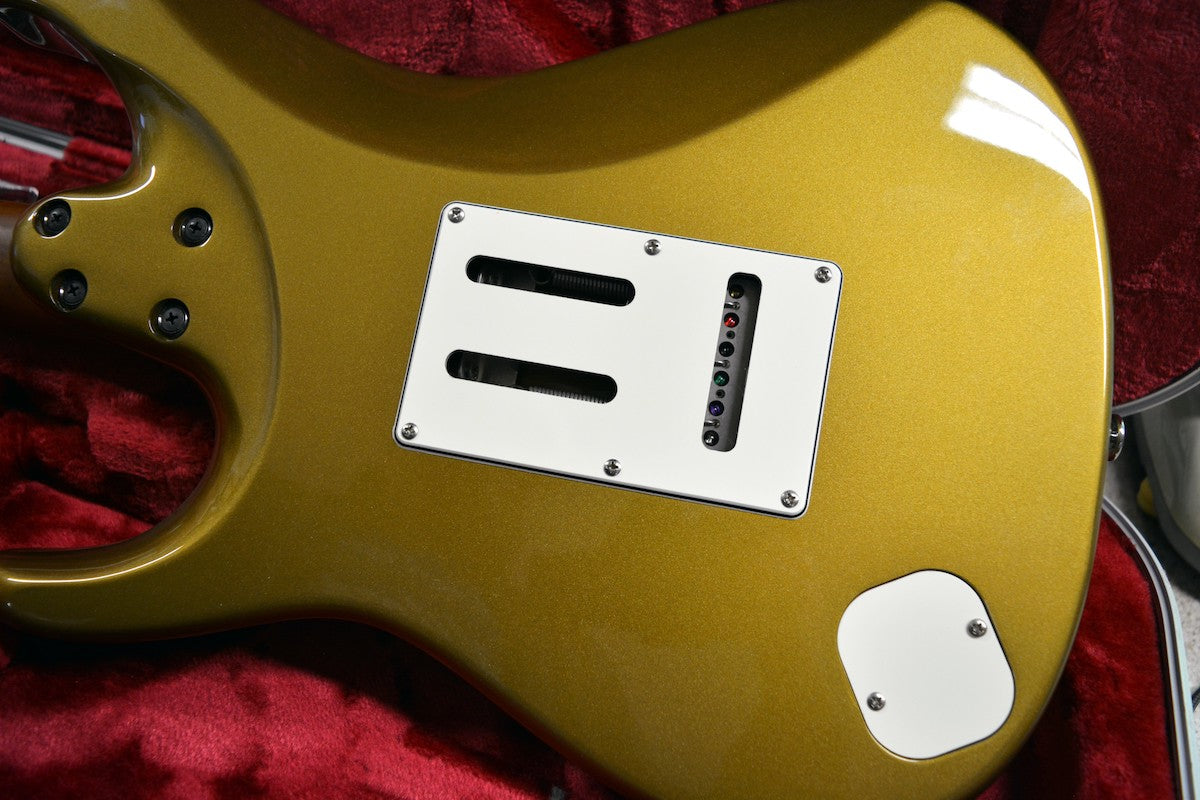 Replacement Pickguard and Backplates for Ibanez Prestige AZ2204 - Parchment / Black / Parchment 3 Ply