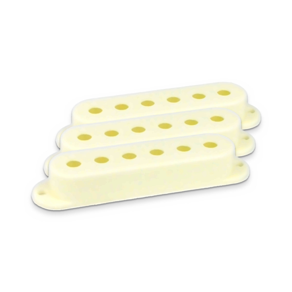 Parchment (Antique White) Strat pickup covers, set of 3