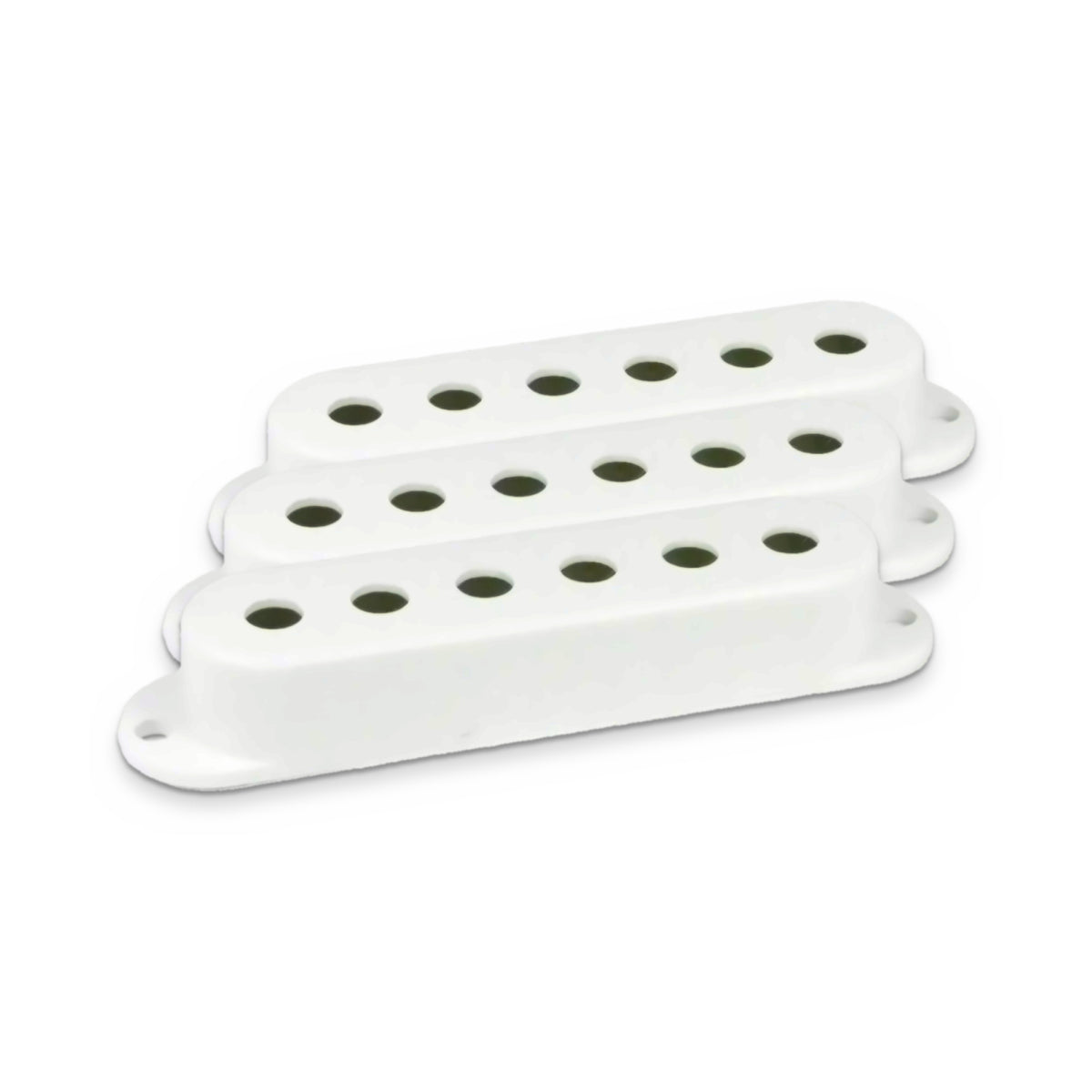White Strat pickup covers, set of 3