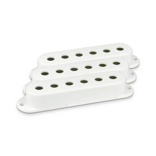 White Strat pickup covers, set of 3