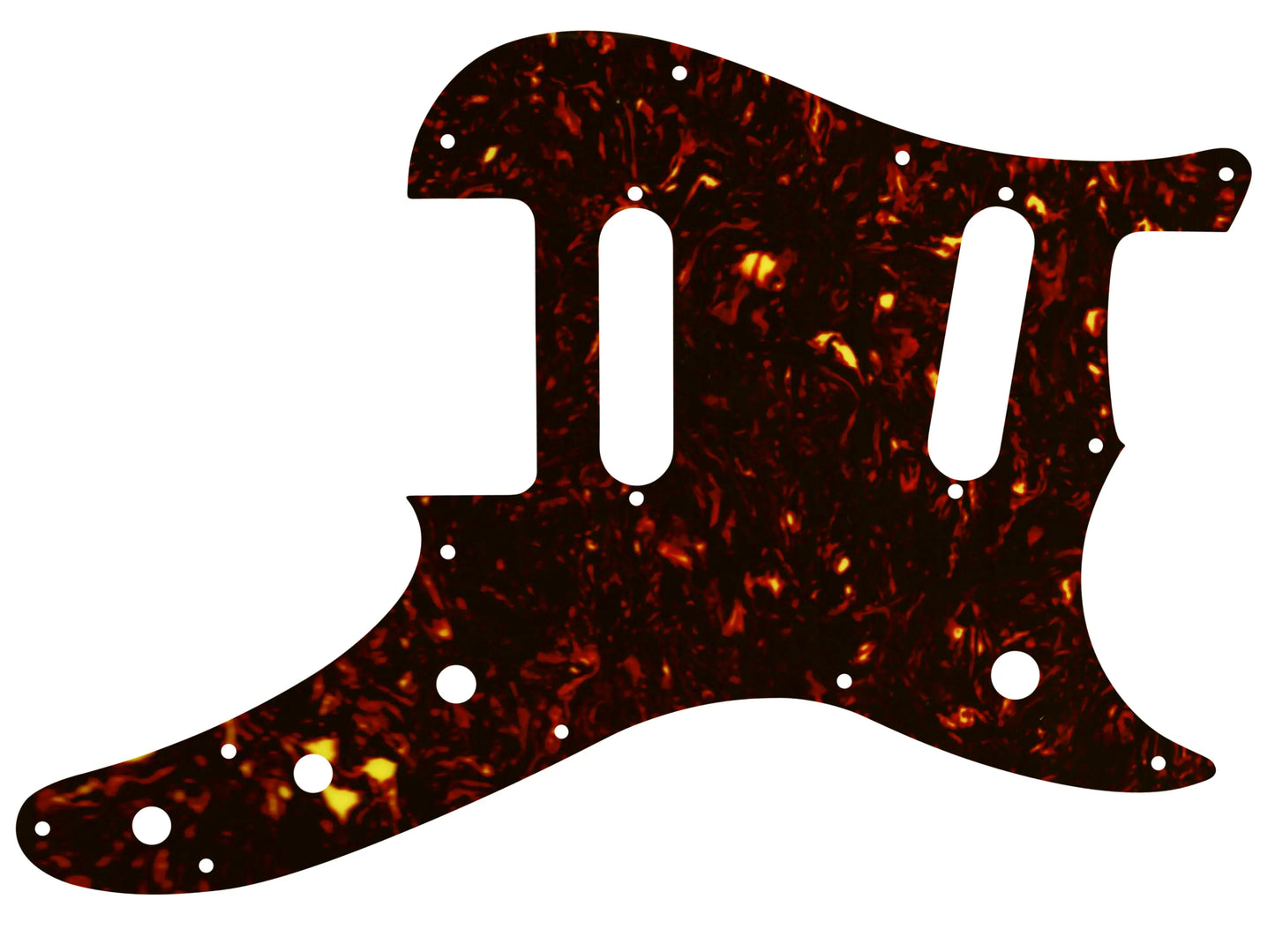 Fender Duosonic Offset SS - Dark Brown Celluloid Tortoiseshell W/B/W Lamination