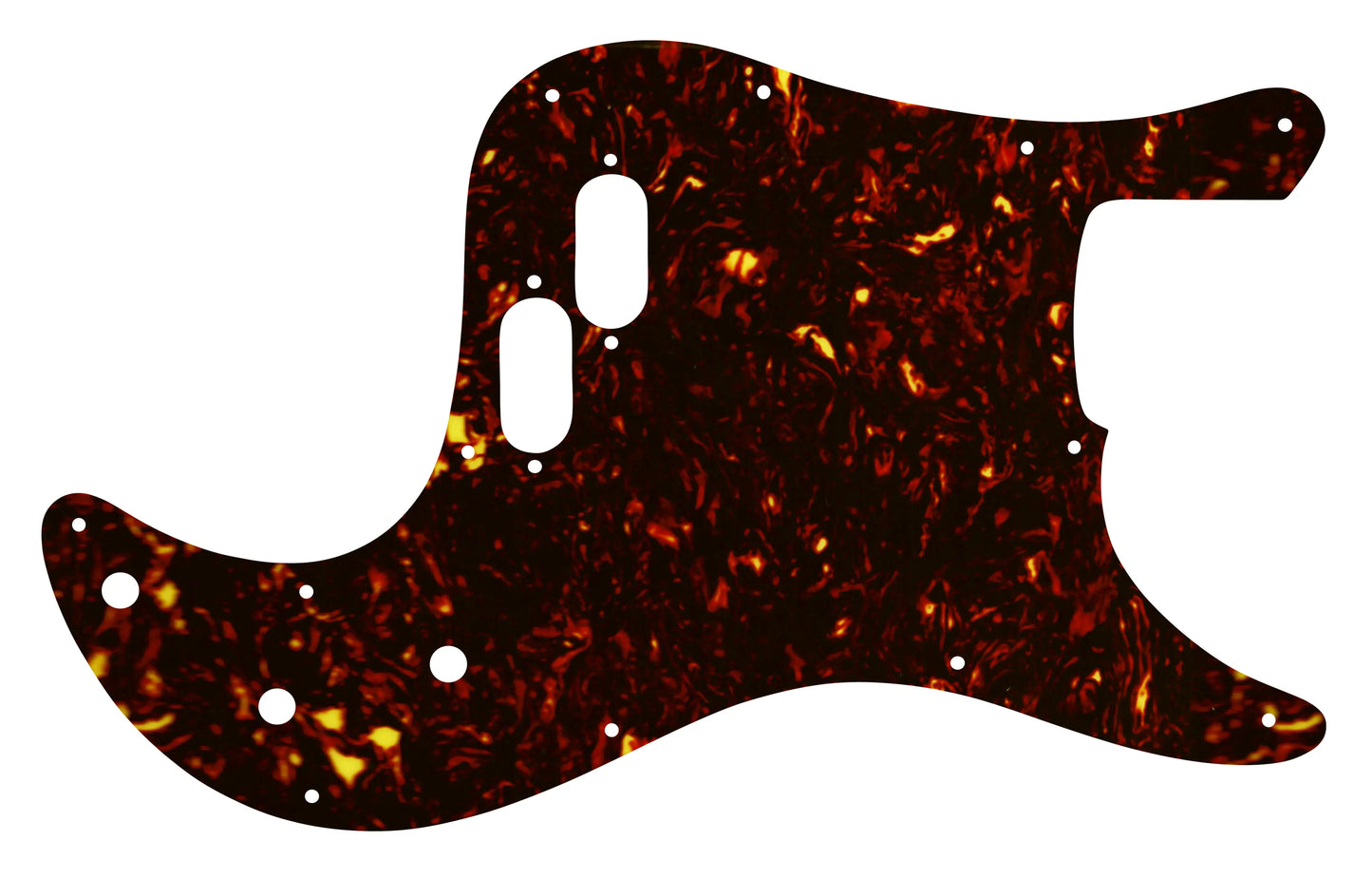 Bullet Bass - Dark Brown Celluloid Tortoiseshell W/B/W Lamination