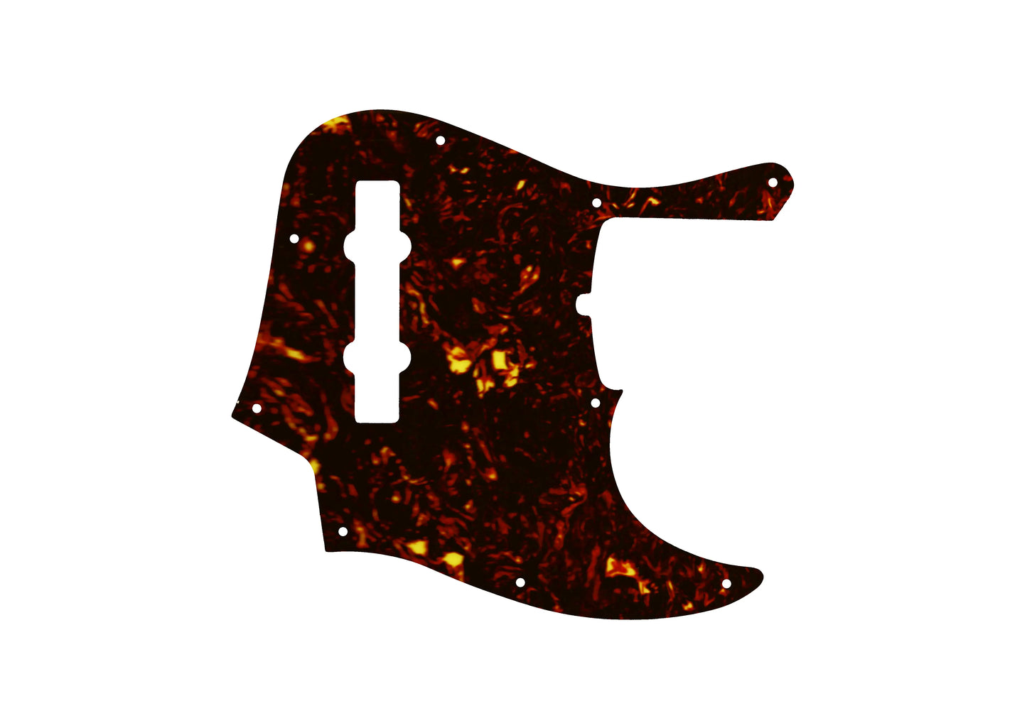 2019 5 String American Ultra Jazz Bass V  -  Dark Brown Celluloid Tortoiseshell W/B/W Lamination