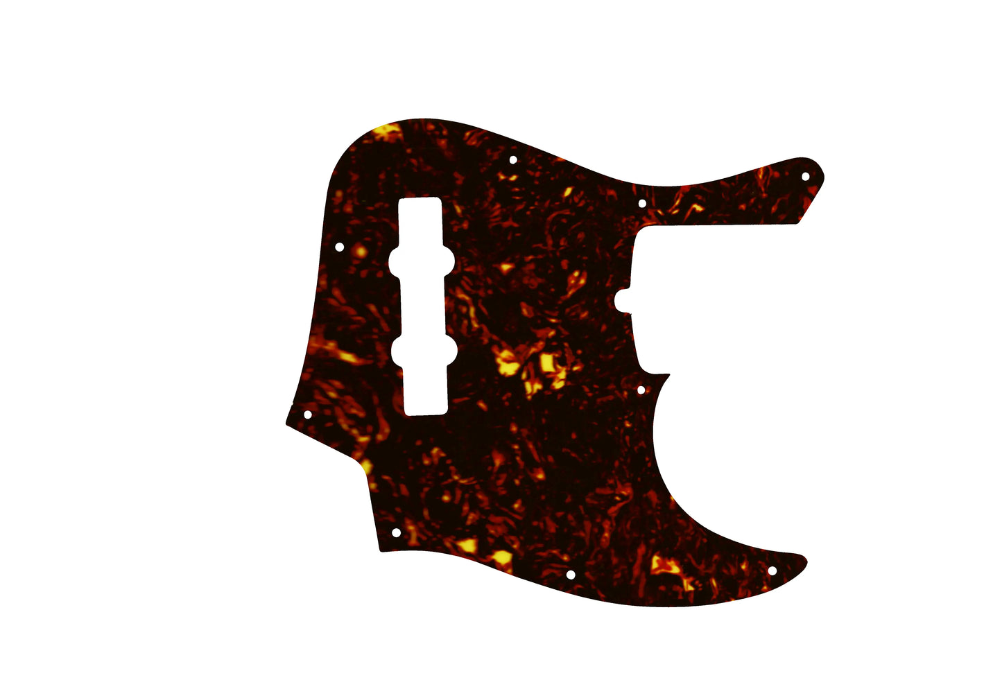 2019 4 String American Ultra Jazz Bass -  Dark Brown Celluloid Tortoiseshell W/B/W Lamination