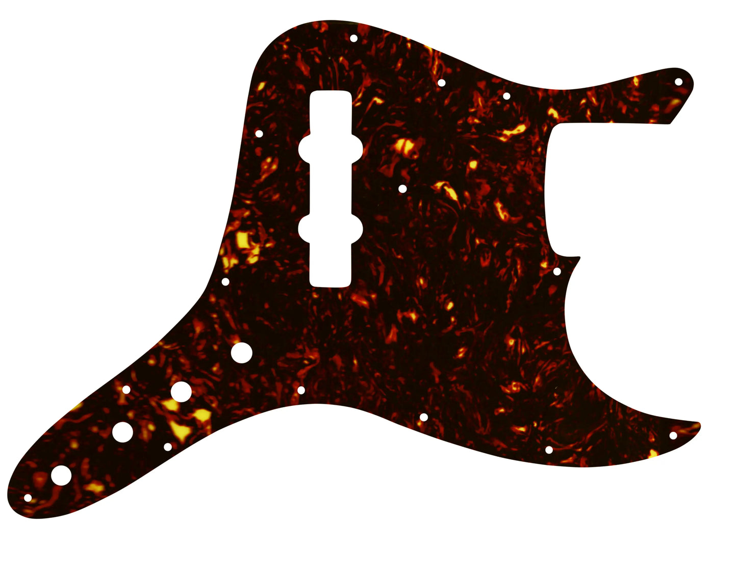 Jazz Bass Custom - Dark Brown Celluloid Tortoiseshell W/B/W Lamination