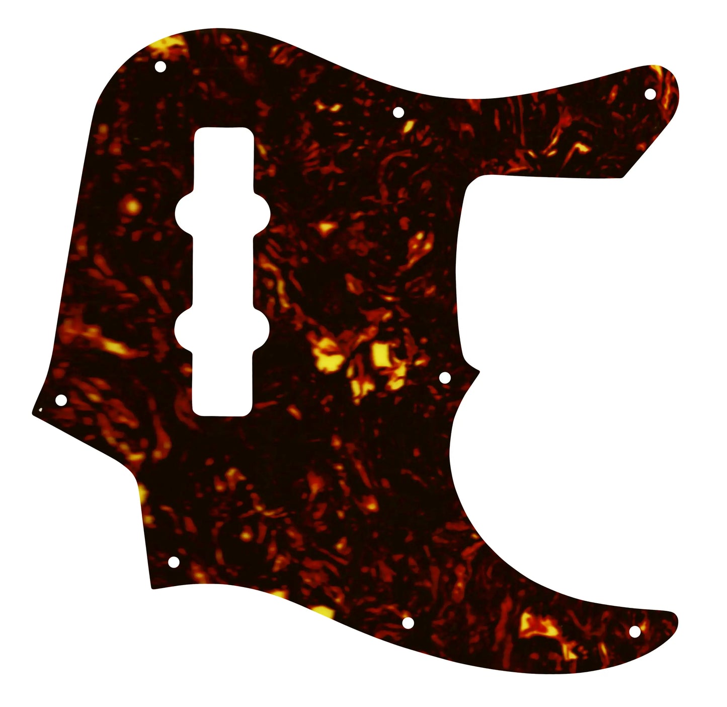 Jazz Bass Longhorn (22 Fret) - Dark Brown Celluloid Tortoiseshell W/B/W Lamination