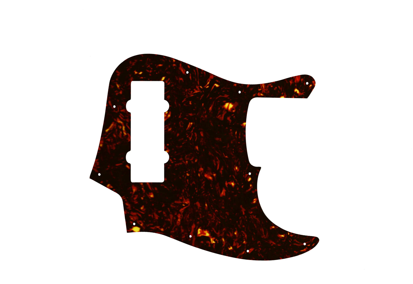 2014 Made In China 5 String Modern Player Jazz Bass V Satin -  Dark Brown Celluloid Tortoiseshell W/B/W Lamination