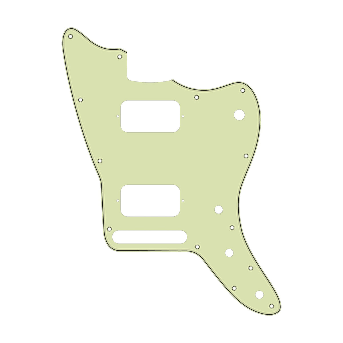 Jazzmaster HH pickguard - Vintage Mint Green 3 ply