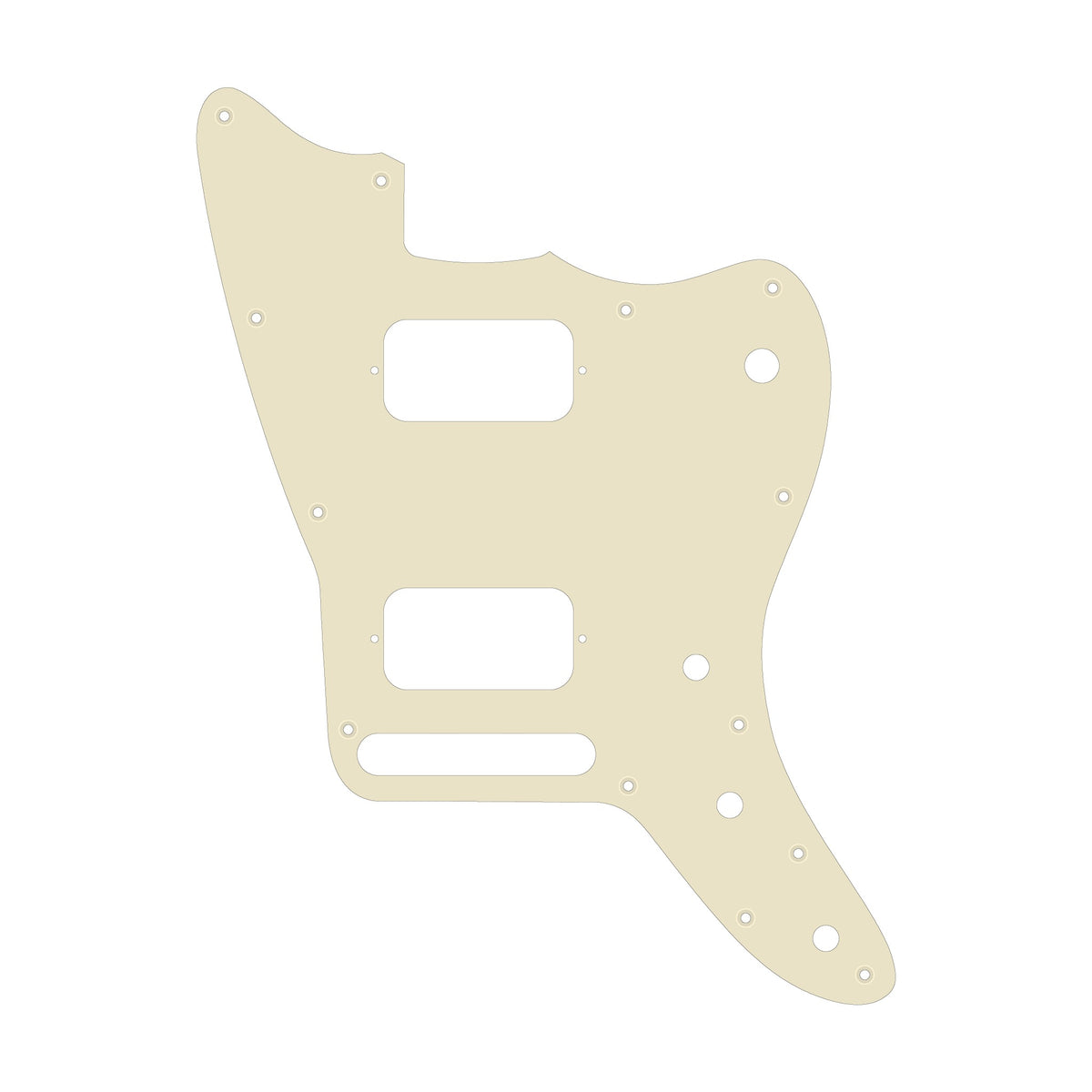 Jazzmaster HH pickguard - Parchment thin 1.5mm