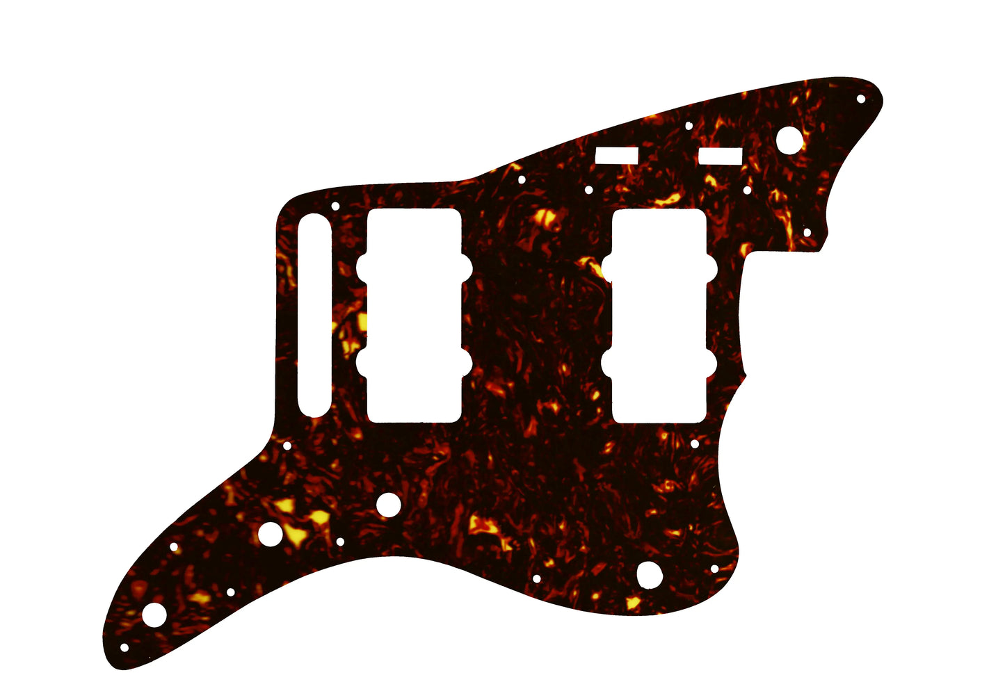 Jazzmaster 2014-2019 Made In Mexico Troy Van Leeuwen  - Dark Brown Celluloid Tortoiseshell W/B/W Lamination