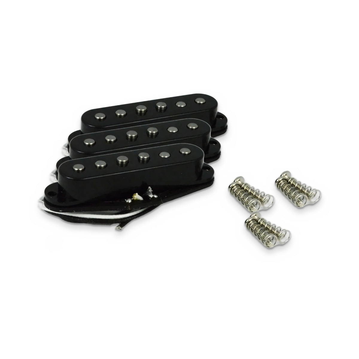 Kent Armstrong Strat pickup set, black covers