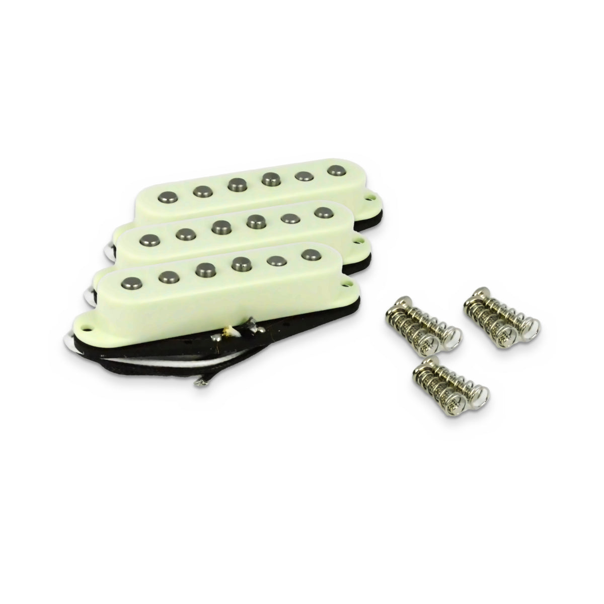 Kent Armstrong Strat pickup set, Vintage Mint Green covers