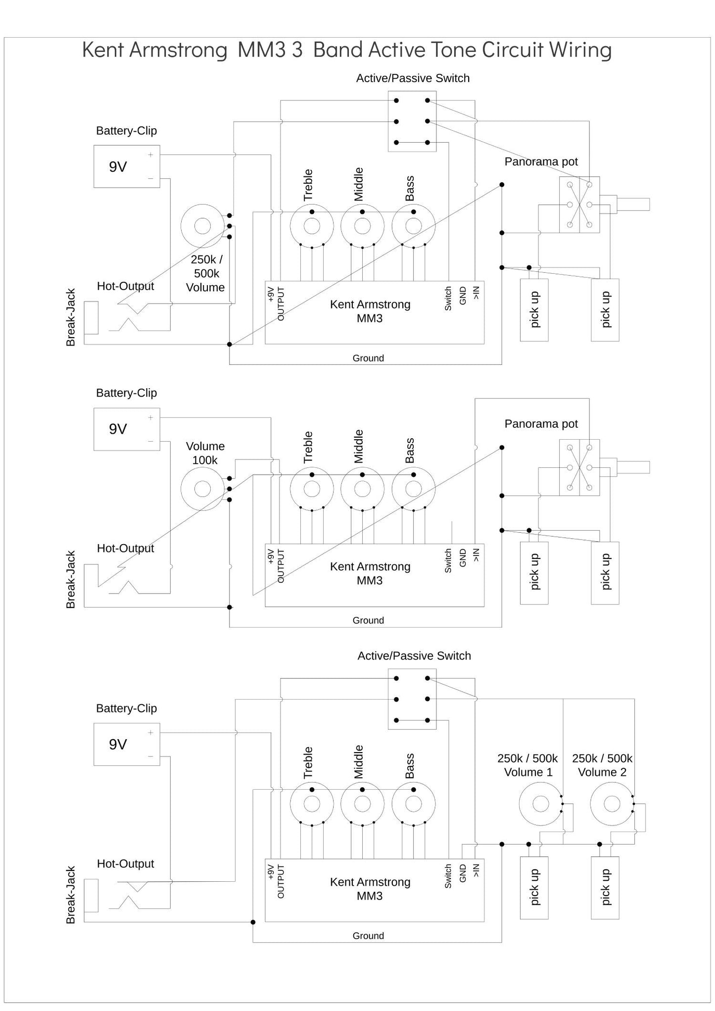 3 Band Active Tone Circuit