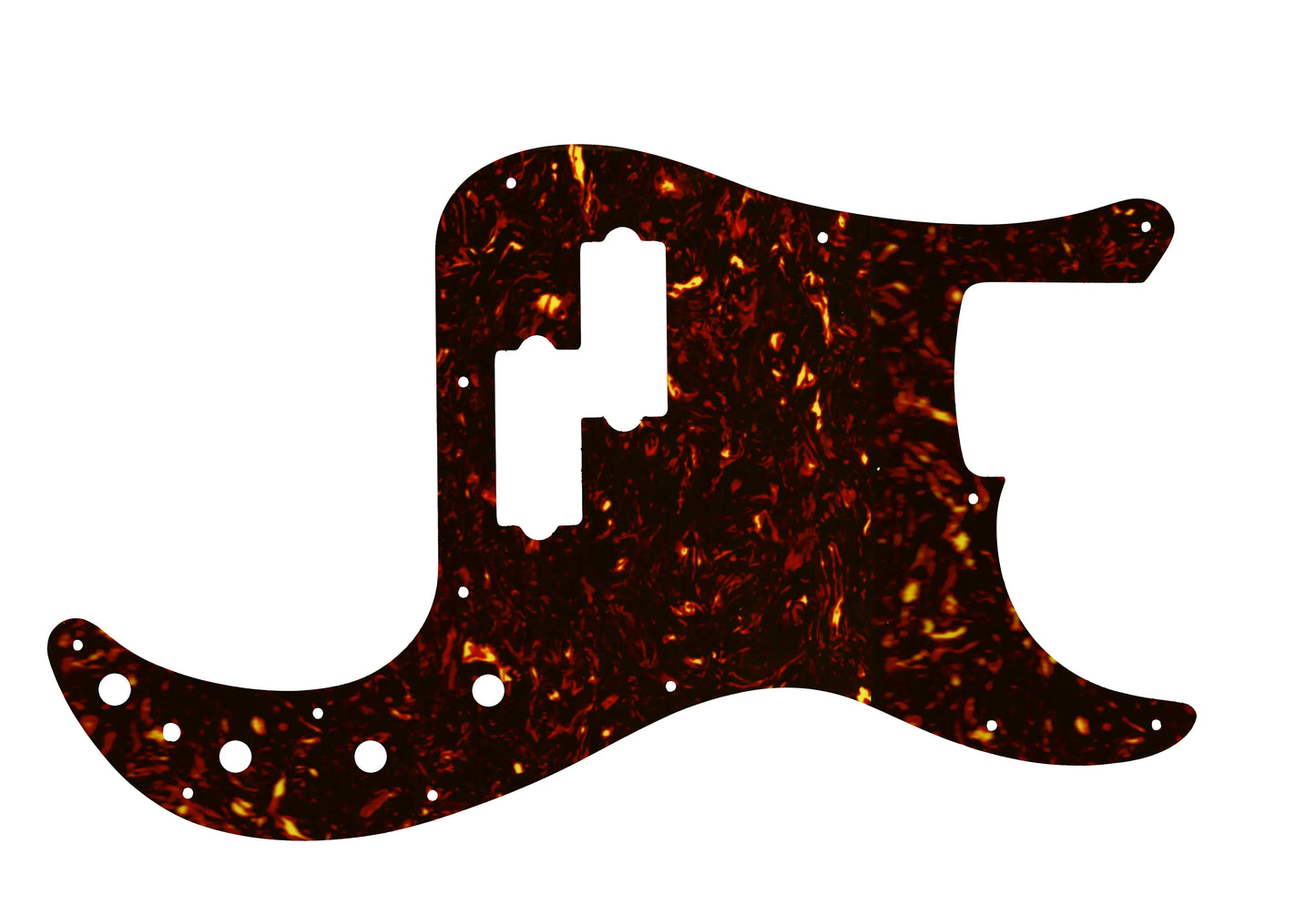 Made In Mexico Deluxe Active Special and Player Plus Active Precision Bass - Dark Brown Celluloid Tortoiseshell W/B/W Lamination