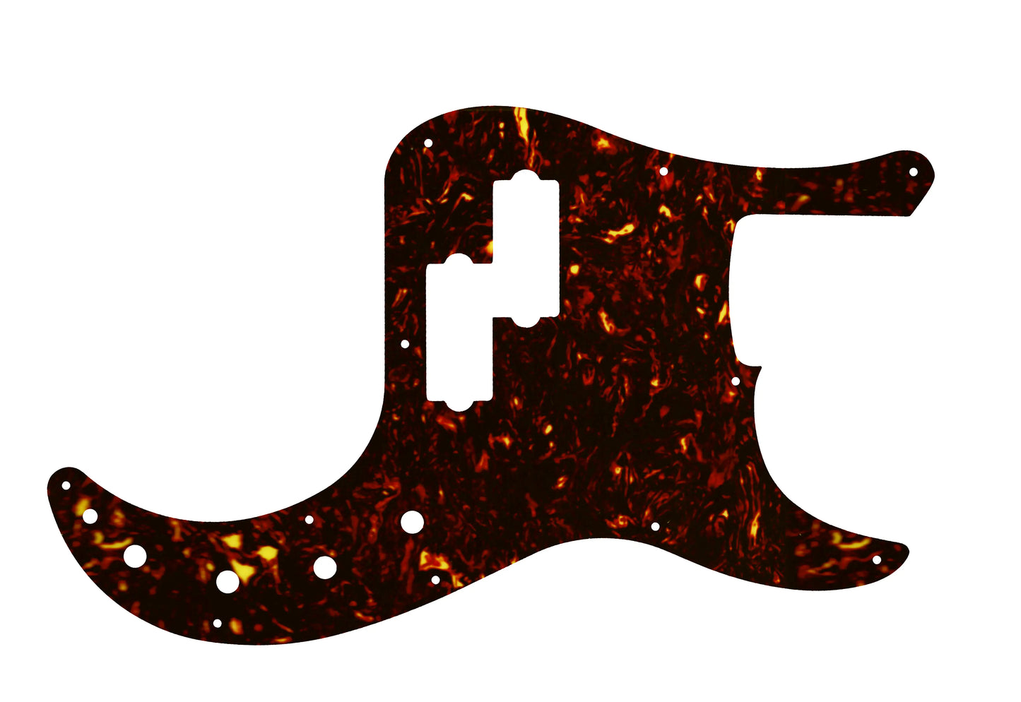 Fender 4 String American Elite 4 String Precison Bass - Dark Brown Celluloid Tortoiseshell W/B/W Lamination