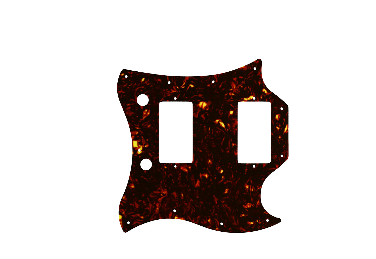 SG 2017 to Present Full Face - Dark Brown Celluloid Tortoiseshell W/B/W Lamination